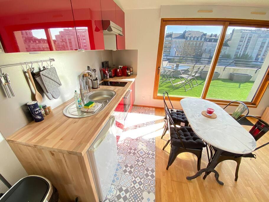 Grand Studio, Belle Terrasse Avec Vue Nantes Luaran gambar
