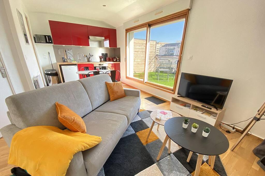 Grand Studio, Belle Terrasse Avec Vue Nantes Luaran gambar